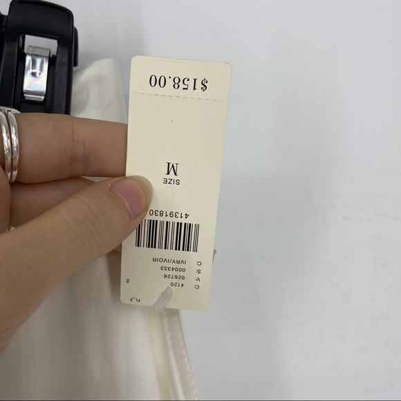 C/MEO Collective white button pencil skirt NWT - Picture 6 of 10